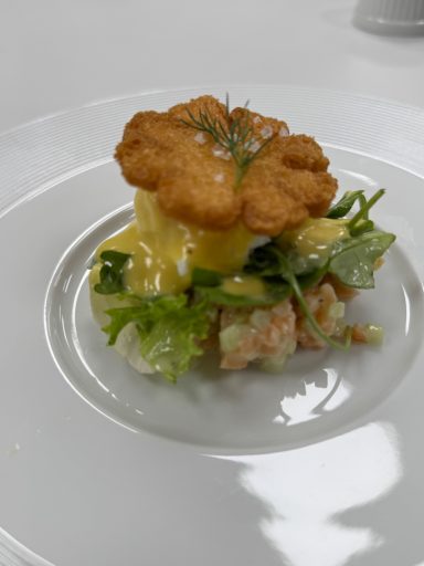  Zubereitung einer Lachs -Vorspeise